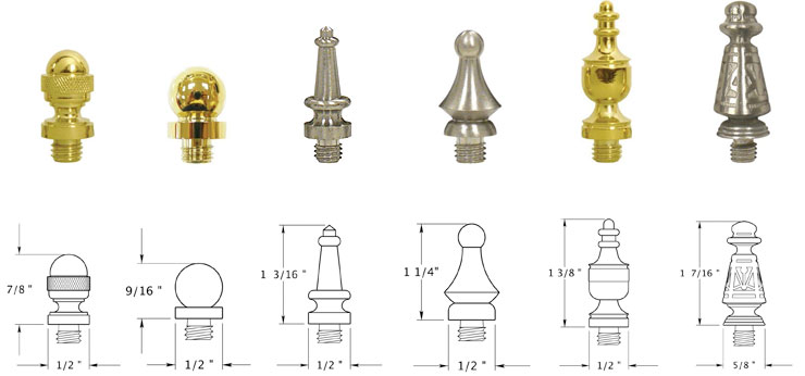 Deltana Solid Brass Finial